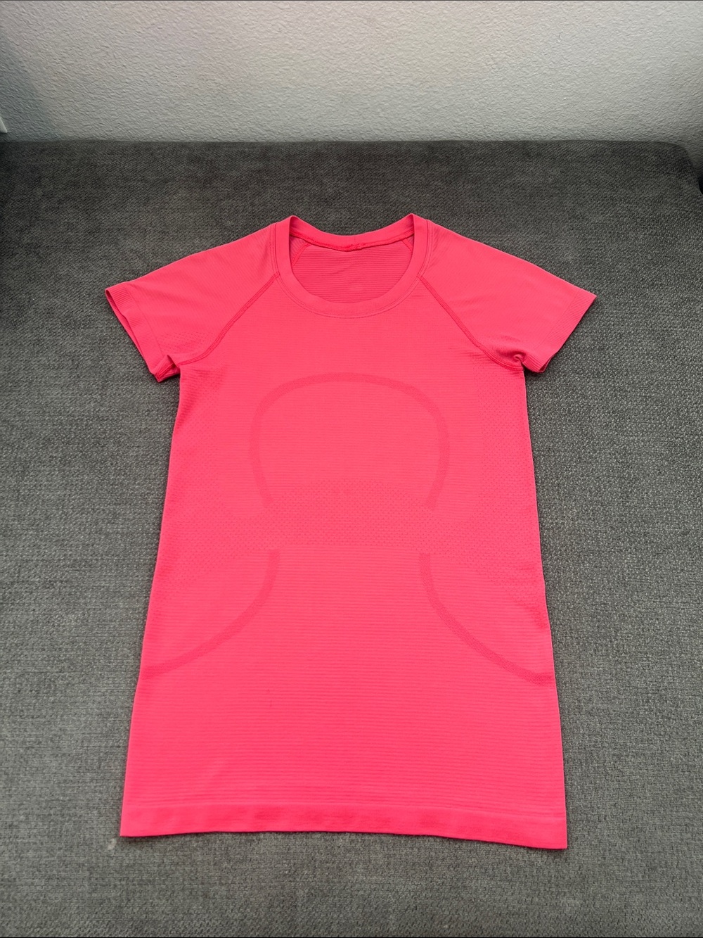 lululemon athletica Coral-Pink Short Sleeve Athletic Tee